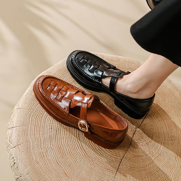 Handcrafted Genuine Leather Women's Shoes - Luxurious Craftsmanship & Elegant Design(Etx0863D119-2)
