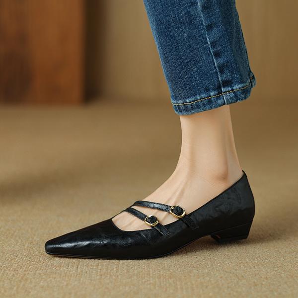 Handcrafted Luxury Leather Women's Shoes - Elegant Craftsmanship(Etx0863TX449)