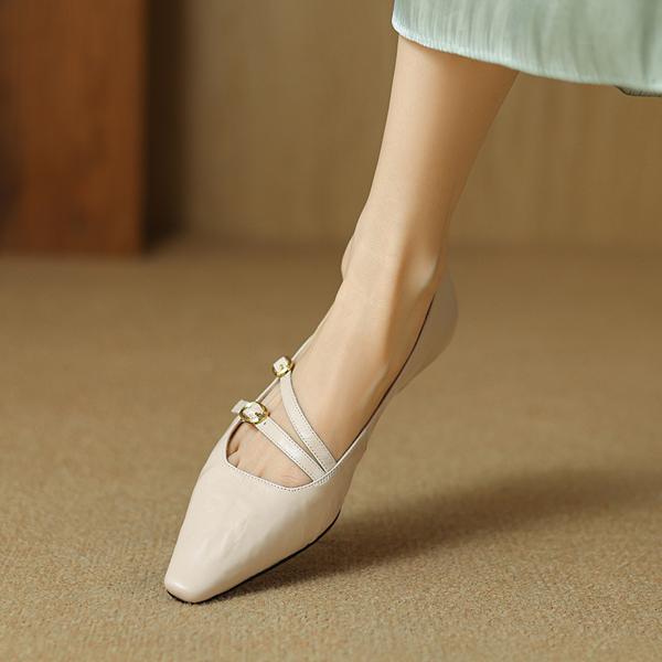 Handcrafted Luxury Leather Women's Shoes - Elegant Craftsmanship(Etx0863TX449)