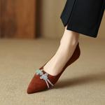 Elegant Handcrafted Genuine Leather Women's Shoes.(Etx0863TX457)