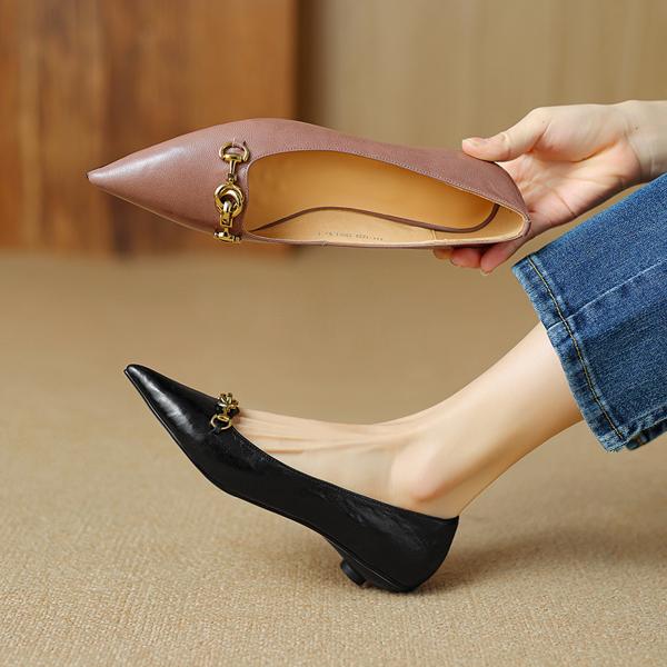 Handcrafted Luxury Leather Women's Shoes: Elegance Redefined(Etx0863TX458)