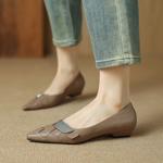 Handcrafted Luxury Genuine Leather Women's Shoes with Elegant Finishing Touches(Etx0863TX462)