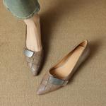 Handcrafted Luxury Genuine Leather Women's Shoes with Elegant Finishing Touches(Etx0863TX462)