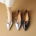 Handcrafted Genuine Leather Women's Shoes: Elegant Luxury with Timeless Craftsmanship(Etx0863TX463)