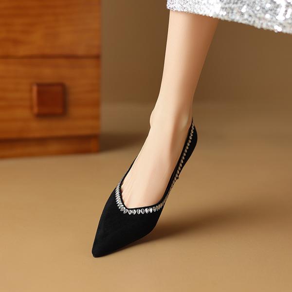 Handcrafted Genuine Leather Women's Shoes - Elegant Luxury(Etx0863TX464)