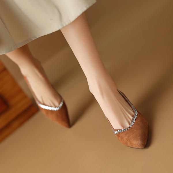 Handcrafted Genuine Leather Women's Shoes - Elegant Luxury(Etx0863TX464)