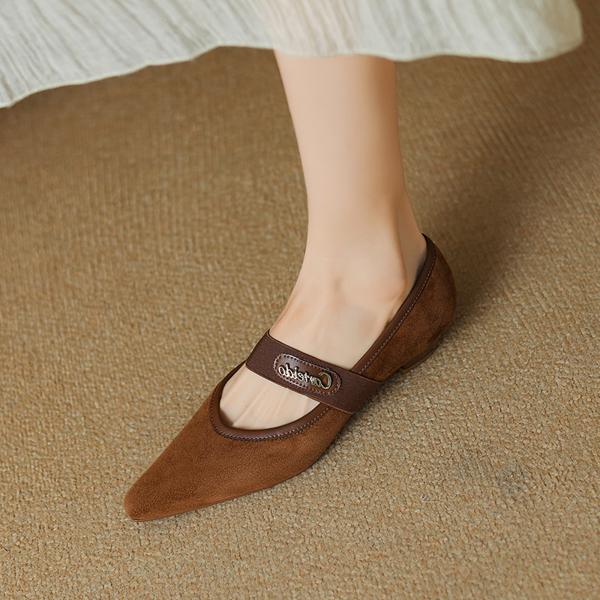 Handcrafted Luxury Genuine Leather Women's Shoes with Exquisite Craftsmanship(Etx0863TX472)