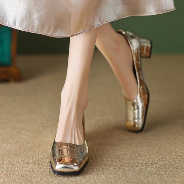 Elegant Handcrafted Leather Shoes for Women(Etx0863TX347-6)