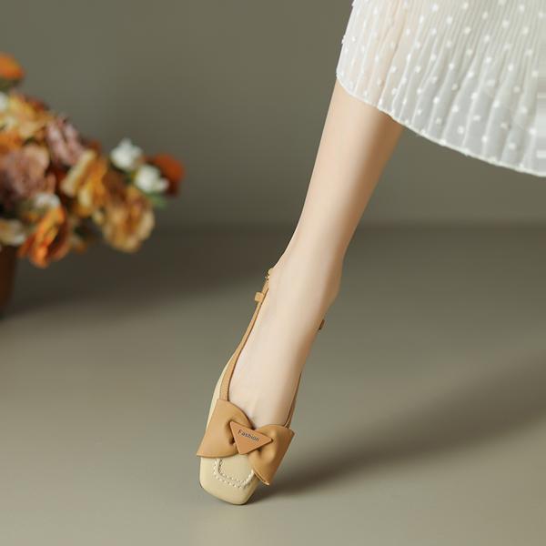 Exquisite Handmade Leather Women's Shoes: Luxury Craftsmanship for Elegance(Etx0863TX390-1)