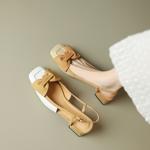 Exquisite Handmade Leather Women's Shoes: Luxury Craftsmanship for Elegance(Etx0863TX390-1)