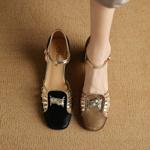 Exquisite Handmade Genuine Leather Women's Shoes for Elegant Luxury.(Etx0863TX489)