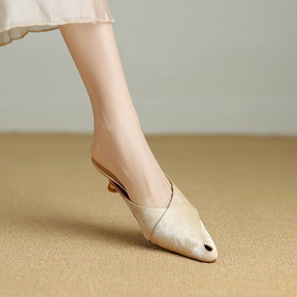 Handcrafted Luxury Genuine Leather Women's Shoes for Elegance(Etx0863TX483-1)