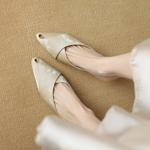 Handcrafted Luxury Genuine Leather Women's Shoes for Elegance(Etx0863TX483-1)