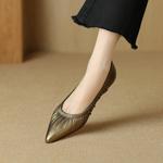 Elegant Handcrafted Leather Women's Shoes of High Quality(Etx0863TX503)