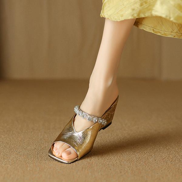 Handcrafted Genuine Leather Women's Shoes: Elegant Luxury Quality(Etx0863TX549)