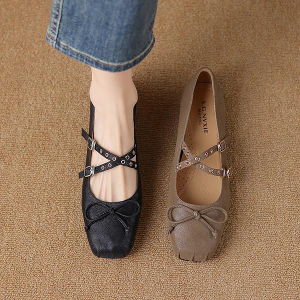 Exquisite Handmade Leather Shoes for Elegant Women(Etx0863TX561)