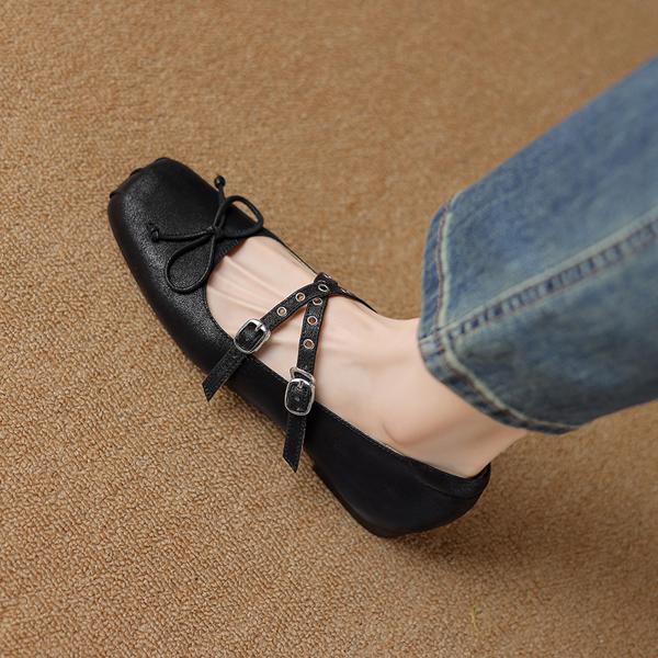 Exquisite Handmade Leather Shoes for Elegant Women(Etx0863TX561)