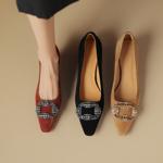 Handcrafted Genuine Leather Women's Shoes: Elegant Luxury and Artisanal Quality(Etx0863TX425-2)