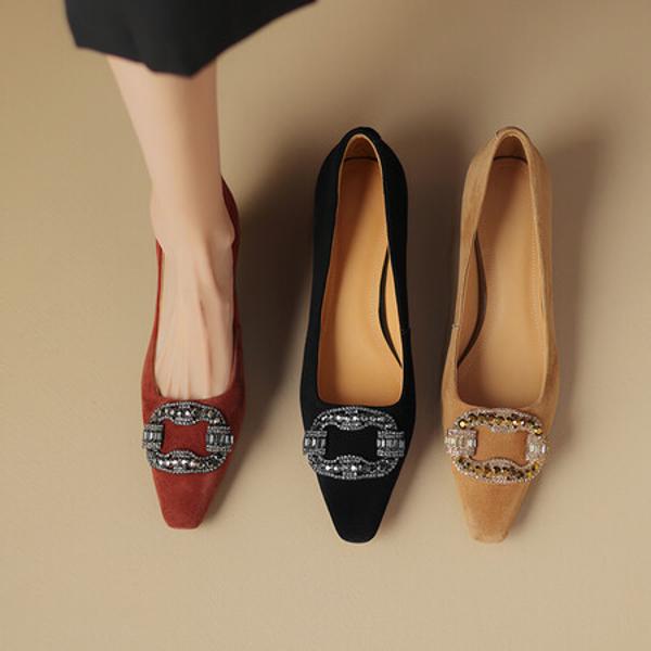 Handcrafted Genuine Leather Women's Shoes: Elegant Luxury and Artisanal Quality(Etx0863TX425-2)