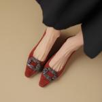 Handcrafted Genuine Leather Women's Shoes: Elegant Luxury and Artisanal Quality(Etx0863TX425-2)