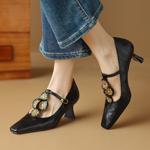 Exquisite Handcrafted Leather Women's Shoes: A Luxurious Blend of Elegance and Craftsmanship(Etx0863TX445-2)