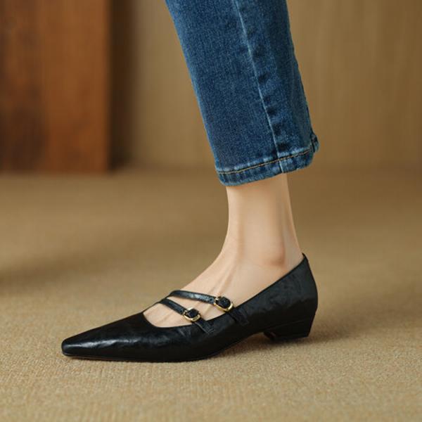 Handcrafted Luxury Leather Women’s Shoes: Elegant Quality and Exquisite Craftsmanship(Etx0863TX449-2)