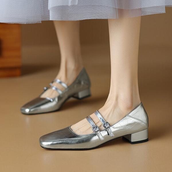 Handcrafted Genuine Leather Women's Shoes: Luxurious, Elegant, and High-Quality.(Etx0863TX452-2)