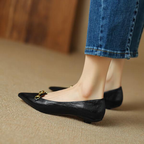 Luxurious Handmade Leather Women's Shoes: Elegance in Every Stitch(Etx0863TX458-2)