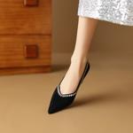 Elegant Handmade Genuine Leather Women's Shoes(Etx0863TX464-2)