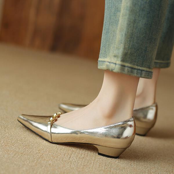 Handcrafted Luxurious Leather Women's Shoes(Etx0863TX456-2)