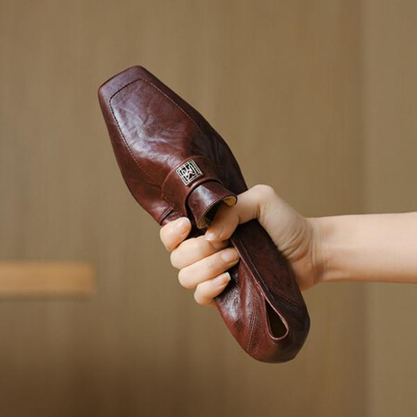 Exquisite Handcrafted Leather Shoes for Elegant Women(Etx0863TX471-2)