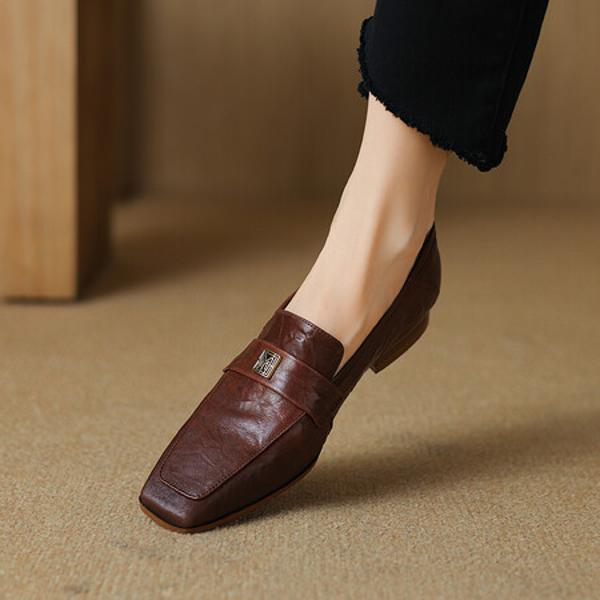 Exquisite Handcrafted Leather Shoes for Elegant Women(Etx0863TX471-2)