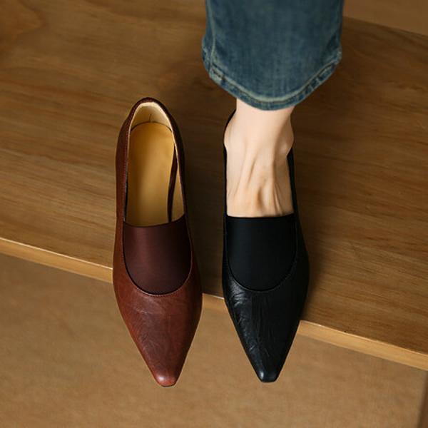 Elegant Luxury Handmade Leather Women’s Shoes(Etx0863TX473-2)