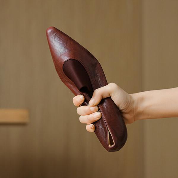 Elegant Luxury Handmade Leather Women’s Shoes(Etx0863TX473-2)