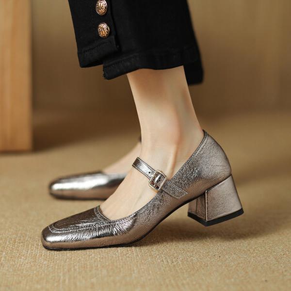 Handcrafted Genuine Leather Women's Shoes: Elegance Redefined(Etx0863TX440-2)