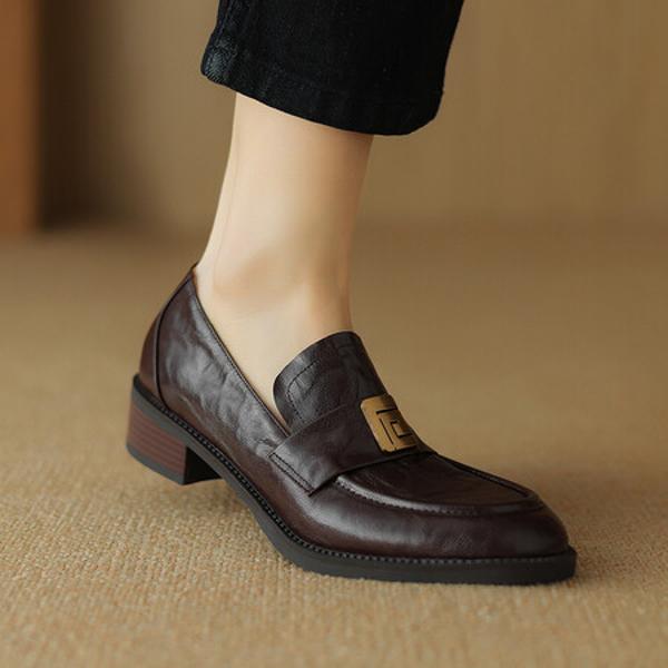 Handcrafted Genuine Leather Women's Shoes: Elegance Meets Luxury(Etx0863TX434-2)