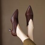 Handcrafted Luxury Leather Shoes for Elegant Women(Etx0863TX583-2)