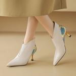 Handcrafted Luxury Leather Women's Shoes, Pure Elegance(Etx0863TX578-2)