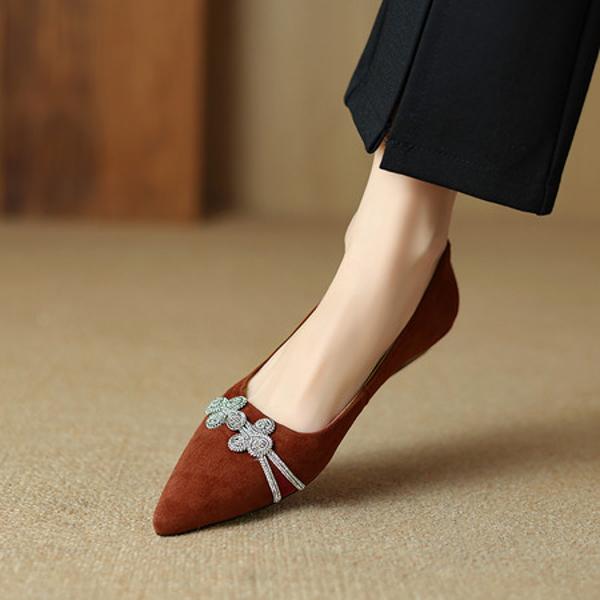 Handcrafted Luxury Leather Women's Shoes: Timeless Elegance & Superior Craftsmanship(Etx0863TX457-6)