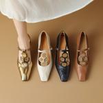 Handmade Luxury Genuine Leather Women's Shoes(Etx0863TX445-6)