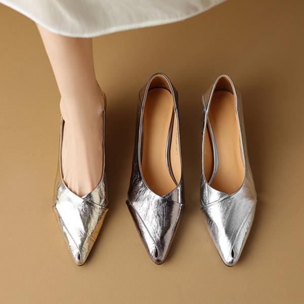 Handcrafted Luxury Genuine Leather Women's Shoes – Elegance in Every Stitch(Etx0863TX461-6)