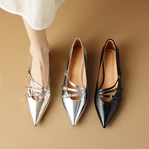 Exquisite Handmade Leather Women's Shoes - Luxury Craftsmanship(Etx0863TX463-6)