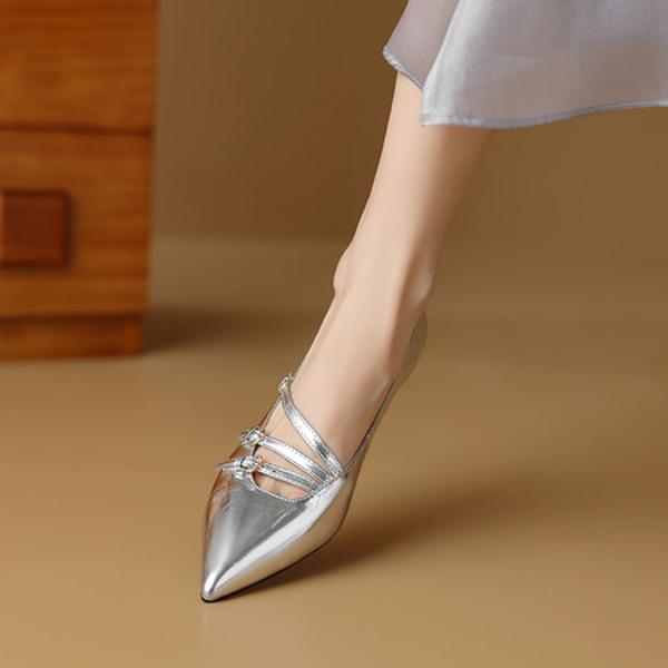 Exquisite Handmade Leather Women's Shoes - Luxury Craftsmanship(Etx0863TX463-6)