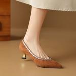 Handcrafted Luxury Leather Women's Shoes: Elegance in Every Stitch(Etx0863TX464-6)