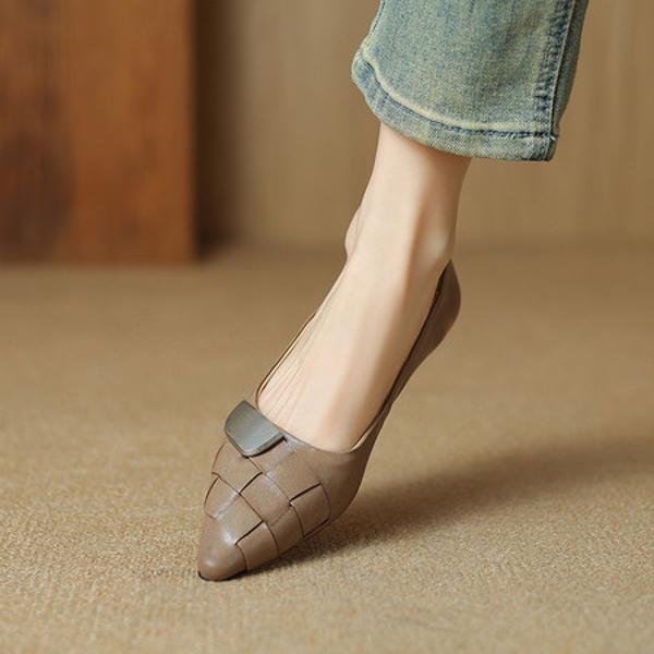 Exquisite Handcrafted Leather Women’s Shoes: Elevate Your Elegance in Luxury.(Etx0863TX462-6)