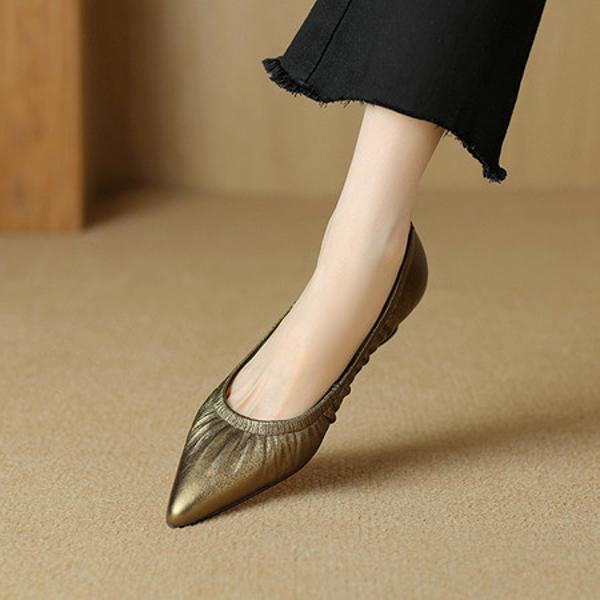 Exquisite Handmade Genuine Leather Women's Shoes: Craftsmanship Meets Elegance(Etx0863TX503-6)