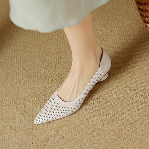 Handcrafted Luxury Leather Women’s Shoes: Elegant Artistry in Every Step(Etx0863TX509-6)