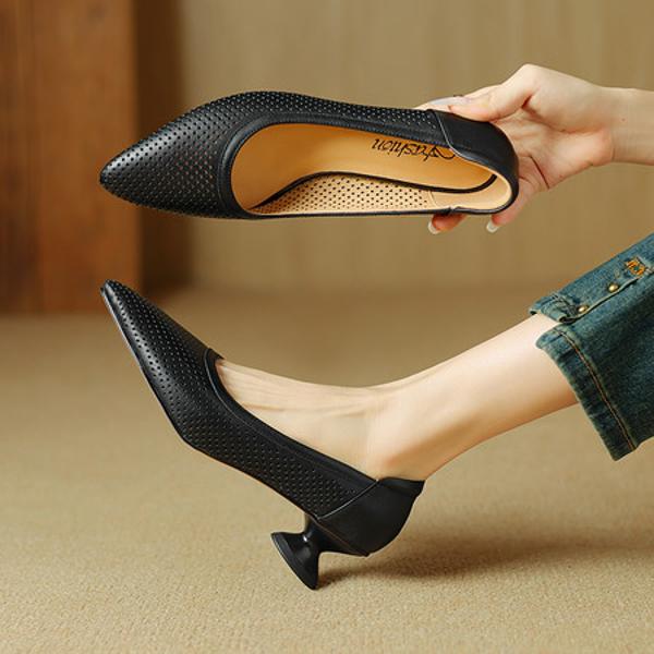 Handcrafted Luxury Leather Women’s Shoes: Elegant Artistry in Every Step(Etx0863TX509-6)