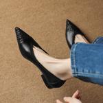 Luxurious Handcrafted Leather Women's Shoes - Elegant Craftsmanship(Etx0863TX566-6)