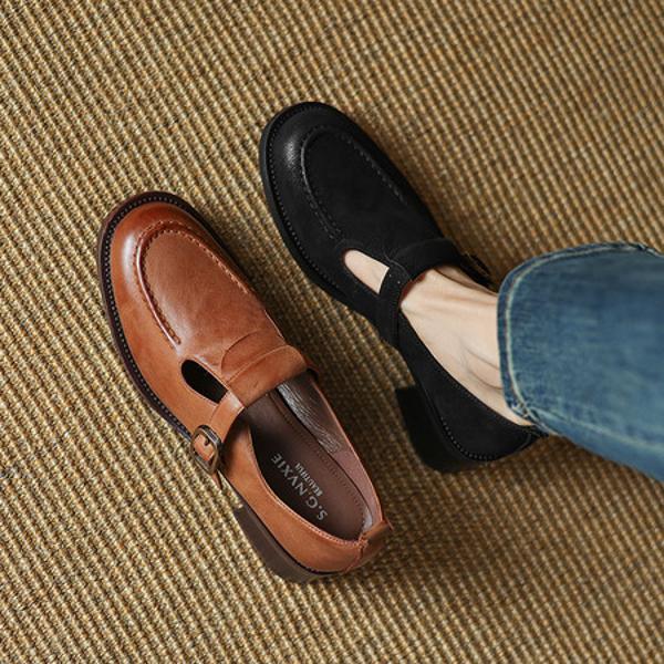 Handcrafted Genuine Leather Women's Shoes: Elegant Luxury Craftsmanship(Etx0863TX573-6)